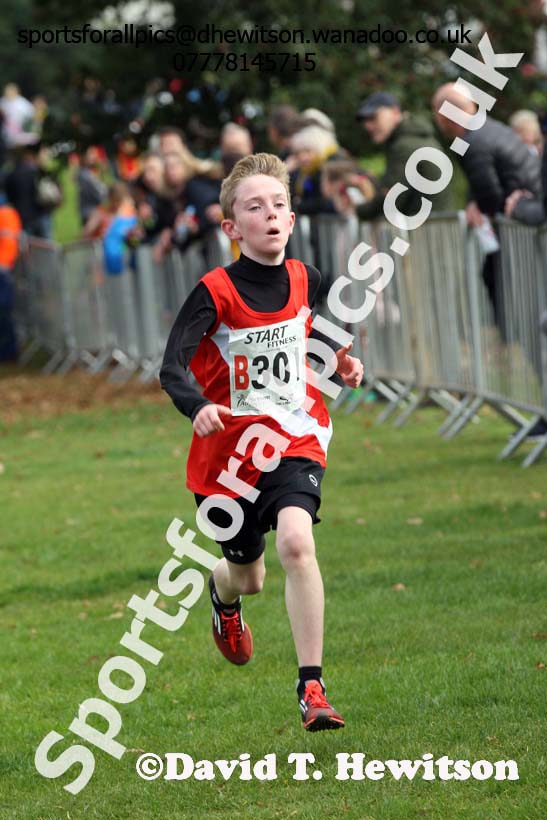 Boys under-13s Northern Cross Country Relays, Graves Park, Sheffield. Photo: David T. Hewitson/Sports for All Pics